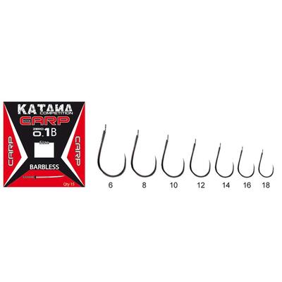 Carlige Maver Katana Competition Carp KC01B Barbless, 15buc/plic Nr.6 15buc/plic