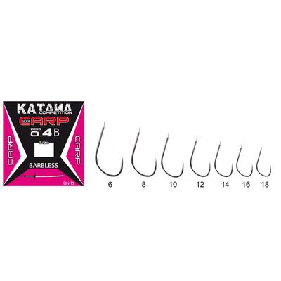 Carlige Maver Katana Competition Carp KC04B Barbless, 15buc/plic Nr.10 15buc/plic