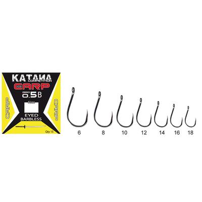 Carlige Maver Katana Competition Carp KC05B Barbless, 15buc/plic Nr.8 15buc/plic
