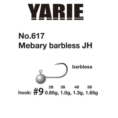 Jig Yarie 617 Mebary Barbless, Nr. 9 1g 5buc/plic