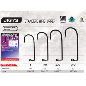 Carlige Offset Decoy Pro Pack JIG 73 Upper Standard Wire, 40buc/plic Nr.1