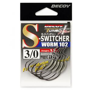 Carlige Offset Decoy S-Switcher Worm 102 Nr.2/0 0.5g, 5buc/plic
