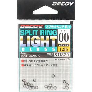 Inele Despicate Decoy R-1 Split Ring Light Class Black, 20buc/plic Nr.0 6.80kg