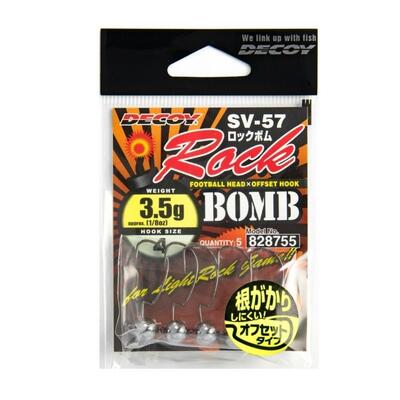 Jig Decoy SV-57 Rock Bomb, Nr.2, 4buc/plic 3.50g