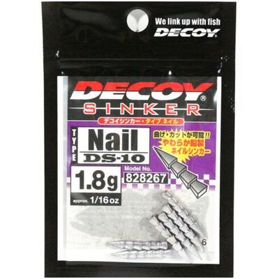 Lest pentru Naluci Decoy DS-10 Nail Sinker 1.8g 6buc/plic