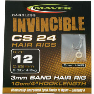 Carlige Legate Maver Invincible CS24 Banded, 8buc/plic Nr.12 0.22mm
