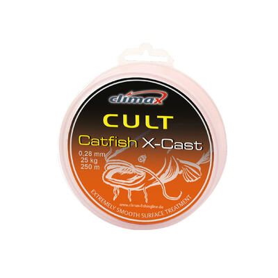 Fir Textil Climax Cult Catfish X-cast, Red-Brown, 250m 0.39mm 40kg