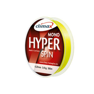 Fir monofilament Climax Hyper Spinning Fluo Yellow 0.25mm/5.2kg/150m