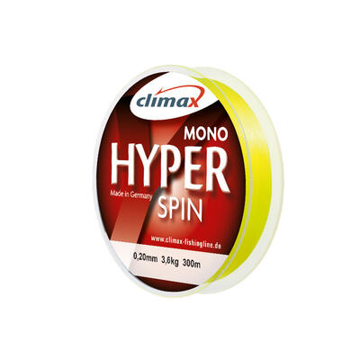 Fir monofilament Climax Hyper Spinning Fluo Yellow 0.30mm/8.2kg/150m
