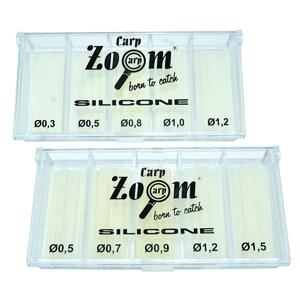 Tub silicon Carp Zoom transparent set 0.5/0.7/0.9/1.2/1.5mm