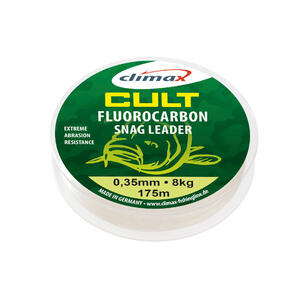 Fir Fluorocarbon Climax Cult Fluorocarbon Snag Leader, Transparent, 50m 0.60mm 40lbs