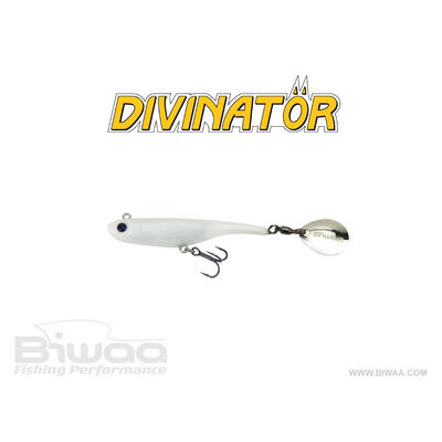 Shad Biwaa Divinator Mini 9.5cm/9g, culoare Pearl White
