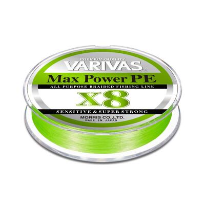 Varivas Max Power PE X8 Lime Green 0.235mm/33lb/150m