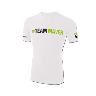 Tricou Maver Team Maver, White Marime: XL