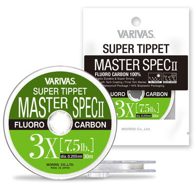 Fir Fluorocarbon Super Tippet Master Spec II, 30m 3X 0.205mm 7.5lbs