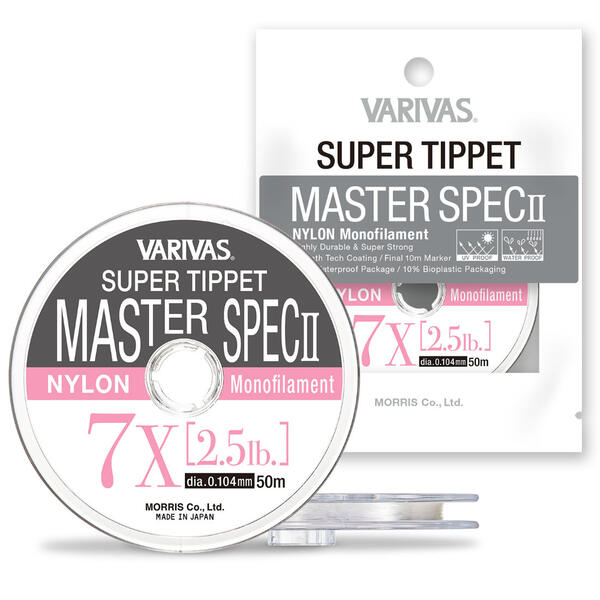 Fir Monofilament Varivas Super Tippet Master Spec II Nylon, 50m 6.5X 0.117mm 3.3lbs