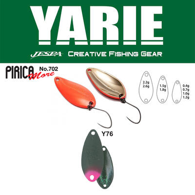 Lingurita Oscilanta Yarie 702 Pirica More, Culoare Y76 Olive/Pink Tail, 1.8g
