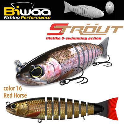Swimbait Biwaa Strout 14cm/29g, culoare Redhorse