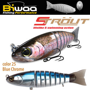 Swimbait Biwaa Strout 14cm/29g, culoare Blue Chrome