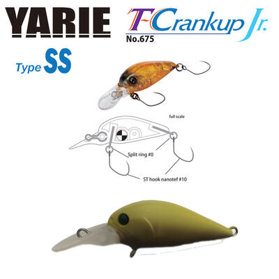 Vobler Yarie Jespa 675 T-Crankup Jr. Type SS, C29 Edamame, 2.8cm, 2.1g