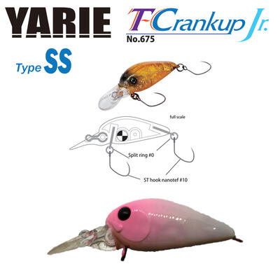 Vobler Yarie Jespa 675 T-Crankup Jr. Type SS, C30 Matsupin, 2.8cm, 2.1g