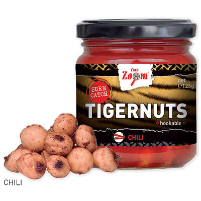 Alune Tigrate Carp Zoom Tigernuts, 125g/borcan Chilli