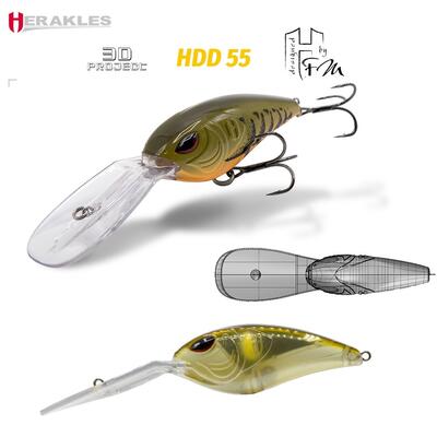 Vobler Colmic Herakles HDD-55 Floating, Ayu Laminated, 27g, 7.2cm