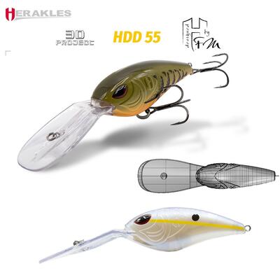 Vobler Colmic Herakles HDD-55 Floating, Sexy Shad, 27g, 7.2cm