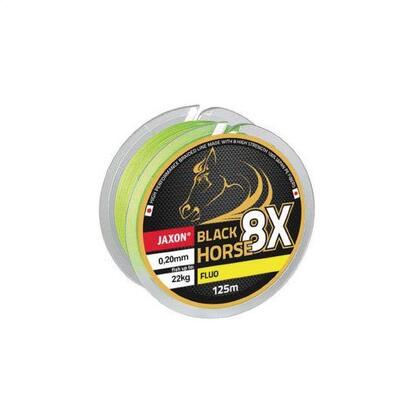 Fir textil Jaxon Black Horse PE8X Fluo 0.16mm/17kg/125m
